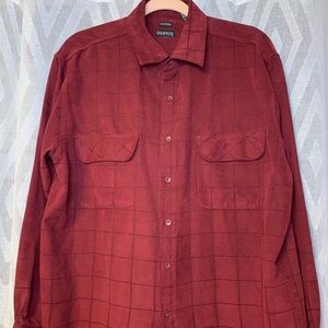 George: sueded; large (42/44); burgundy